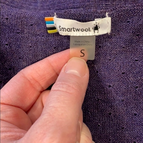 Smartwool Purple V Neck Tunic Sweater - Picture 3 of 16